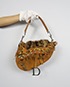 Limited Edition Leopard Fur Saddle Bag, front view
